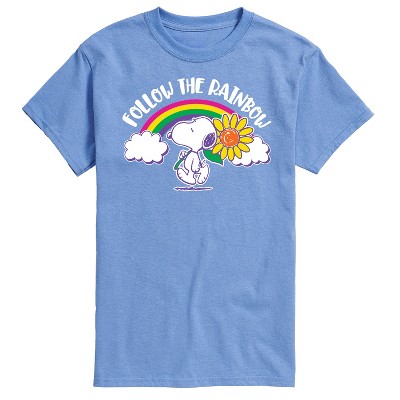 Men's - Peanuts - Follow The Rainbow Short Sleeve Graphic T-Shirt
