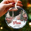 Paris Ornament - Exquisite Paris Christmas Ornament for Paris-Lovers, 2025 Edition Christmas Ornaments - 4 of 4
