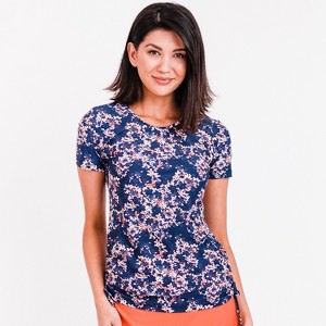 Calypsa Women's UPF 50+ Short Sleeve Adele Swim Top - 1 of 4