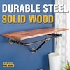 Pipe Decor 24 in. Wall Mounted Clothing Rack with Wood Shelf, Sunset Cedar - 4 of 4