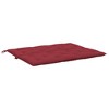vidaXL Garden Bench Cushion Wine Red 47.2"x(19.7"+19.7")x2.8" Oxford Fabric - 4 of 4