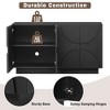 YOOCOZZ 4-Door Large Sideboard Cabinet with Semi-Circular Handles & Adjustable Shelves - 4 of 4