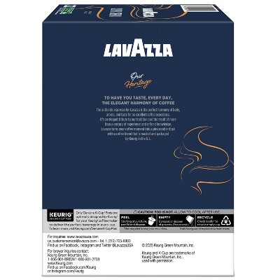 Lavazza Super Crema Medium Roast Keurig K-Cup Coffee Pods - 22ct