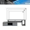 Sapphtopaz TV Stand for TVs Entertainment Center with Drawers and Open Shelves, TV Stands for Living Room - 3 of 4