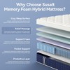 Sailvan Medium Firm Mattress, 12 inch Mattress in a Box with Memory Foam & Spring, Hybrid Mattress for Pressure Relief - 2 of 4