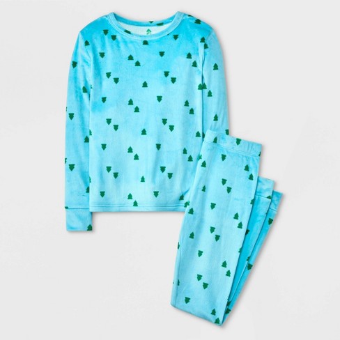 Kids Soft Fleece Lined with Blue Plane Print Pajamas/ Loungewear – ColorWay  Store