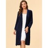 Allegra K Women's Velvet Bathrobe Soft Lounge Pajamas Sleepwear Tie Waist Flannel Robe - 2 of 4