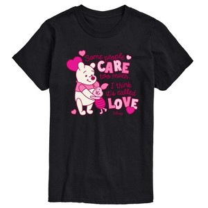Men's - Winnie the Pooh - Care Too Much Called Love Short Sleeve Graphic T-Shirt - 1 of 3