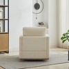 CAVINAS 360 Degree Swivel Chair, Square Accent Chair, Upholstered Single Sofa Chair, Lounge Armchair for Living Room Bedroom Apartment Nursery - 3 of 4