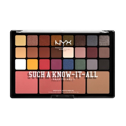 Nyx Professional Makeup Such A Know It All Eyeshadow Blush Palette 10 76oz Target