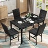 Hooseng 5-Piece Kitchen Table Chairs Set, Rectangle Dining Room Table set with Four Chairs, Dining Table Set for Dining or Living Room - 2 of 4