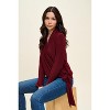 WEST K Women's Aria Long Sleeve Side Tie Wrap Top - 4 of 4
