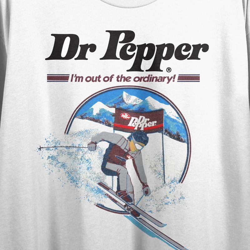 Dr. Pepper I'm Out of the Ordinary Women's White Graphic Crop Tee, 2 of 3