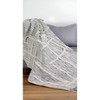 HomeRoots 60" X 50" Gray Woven Cotton Striped Throw Blanket with Fringe - 2 of 4