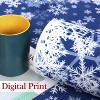 Christmas White Snow Printed Runner Rug, Washable Low Pile Non-Slip Soft Carpet for Bedroom Living Room - 4 of 4