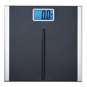 EatSmart Digital Precision Bath Scale Black with Silver Accents - 1 of 3