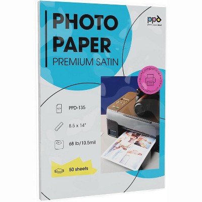 PPD Satin Photo Paper 8.5x14" 50 sheets 255 gsm  for Inkjet Printers