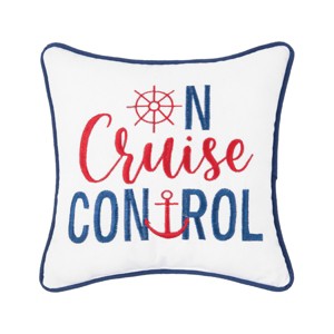 C&F Home On Cruise Control Embroidered Small Petite Throw Pillow - 1 of 4