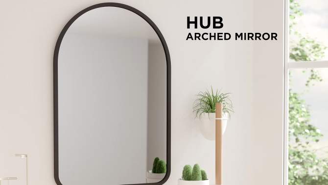 34" x 36" Hubba Arched Decorative Wall Mirror - Umbra, 2 of 5, play video