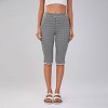 Women's Gingham Mid-Rise Capri Pants - Wild Fable™ Black/White - 4 of 4