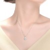 Guili Sterling Silver Round-cut Cubic Zirconia Necklace, a Sparkling, Elegant Design That Adds a Touch of Sophistication to Any Outfit - 3 of 4