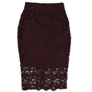 bar III Womens Laced A-line Skirt - 1 of 2
