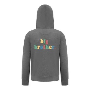 Everyday Kids Big Brother Boys Zip Up Hoodie – Colorful Sibling Sweatshirt - 1 of 4