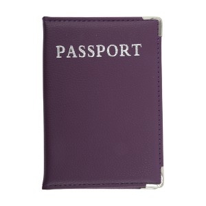 Unique Bargains Metallic Edge Passport Holder 1 Pc - 1 of 4