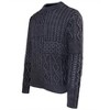 Men's Stonewashed Cotton Patchwork Crew Sweater - Schott - 3 of 4