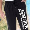 Star Trek The Next Generation Men's Classic TNG Logo Lounge Pajama Pants Black - 3 of 3