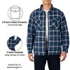 Alpine Swiss Mens Felix Fleece Lined Flannel Jacket Heavyweight Yet Soft Zip-Up Plaid Shirt Shacket Warm Winter Outerwear - 3 of 4