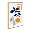 Kate and Laurel Sylvie The Shapes of Nature Framed Canvas by Dominique Vari, 23x33, Natural - 2 of 4