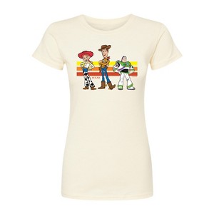 Women's - Toy Story - Buzz, Woody, And Jessie Fitted Graphic T-Shirt - 1 of 2