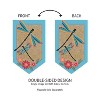 Evergreen Dragonflies and Flowers Shaped Burlap Garden Flag - 4 of 4