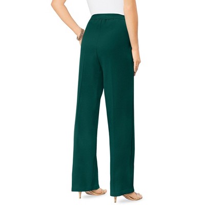 Roaman's Tall Wide Leg Bend Over Pant
