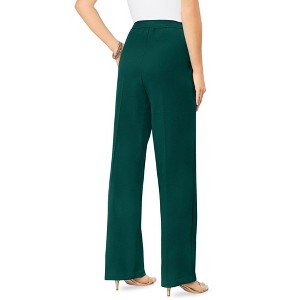 Roaman's Tall Wide Leg Bend Over Pant - 1 of 3