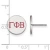 Black Bow Jewelry Sterling Silver Gamma Phi Beta Greek Life Stud Earring - image 2 of 3