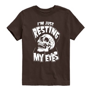 Boys' - Instant Message - Resting My Eyes Short Sleeve Graphic T-Shirt - 1 of 4