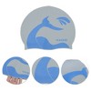 Unique Bargains Silicone Whale Tail Pattern Waterproof Swim Cap 1 Pc - 3 of 4