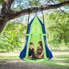 Infans 40" Kids Hanging Chair Swing Tent Set Hammock Nest Pod Seat Green - 2 of 4