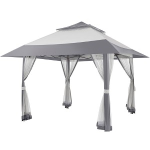 Yaheetech 13×13 FT Pop-Up Gazebo Tent with Four Mesh Sidewalls,with Adjustable Height - 1 of 4