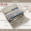 FATMOON Womens Wallets,RFID Blocking Leather Clutch Long Wallet,Holder Phone Organizer,Ladies Travel Purse Hollow Out Design - 2 of 4