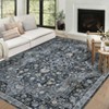Machine Washable Vintage Runner Rug: Non-Slip Low-Pile Kitchen Rug, Ultra-Thin Distressed Indoor Floor Cover for Bedroom, Laundry Room - 3 of 4