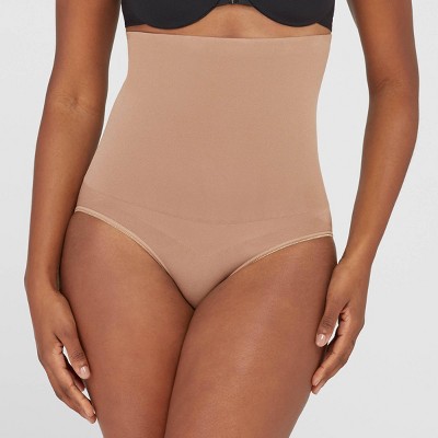 Spanx Medium Control Everyday Seamless Shaping High-Waisted Knickers, Soft  Nude