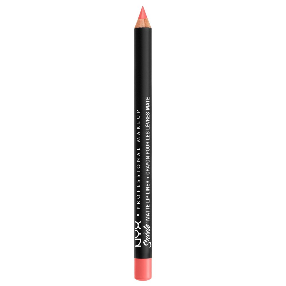 Photos - Lipstick & Lip Gloss NYX Professional Makeup Suede Matte Velvet Smooth Lip Liner - Vegan Formula - Life's a Beach - 0.035oz 