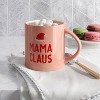 16oz Christmas Stoneware Mama Claus Mug Red - Wondershop™