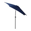 Sapphtopaz 9Ft Patio Umbrella Beach Umbrella Sun Shades with Crank and Push Button Tilt 6 Sturdy Ribs for Garden, Beach, Backyard - 4 of 4