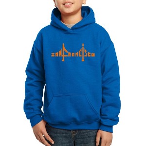 LA Pop Art Boy's Word Art Hooded Sweatshirt - San Francisco Bridge - 1 of 4