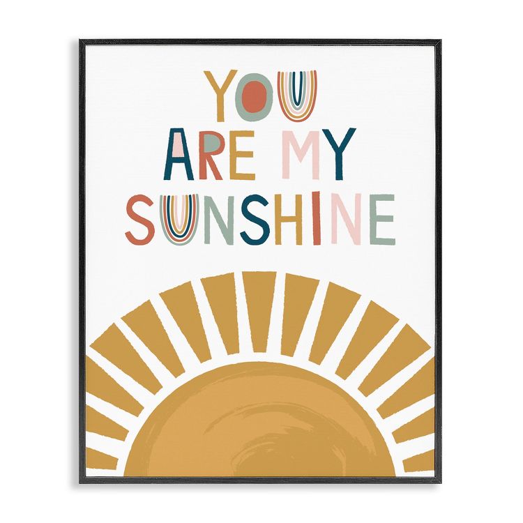 Stupell Industries You Are My Sunshine Phrase Children's Sun Rise ...