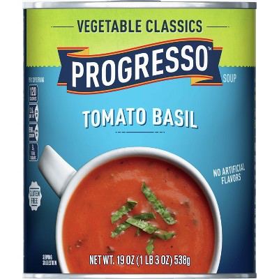 Progresso Gluten Free Vegetable Classics Tomato Basil Soup - 19oz : Target